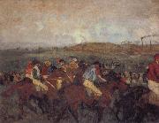 Edgar Degas Gentlemen-s Race oil painting on canvas
